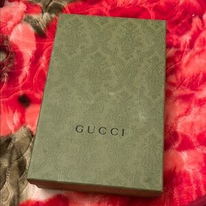 Gucci Olive Green Embossed Gift Box